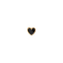 Petit Love Heart Black Enamel