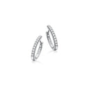 Dazzling Clip-creoler 0,12 H-W/SI 14 kt. Hvidguld