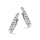Dazzling Clip-creoler 0,22 H-W/SI 14 kt. Hvidguld