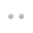 Sølv Ørestik M/Sy.Zirconia 3,5Mm