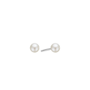 Sølv Ørestik M/Ferskvandsperle 6Mm