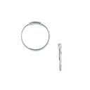 Sølv Creol 17,5 Mm , Tråd 1Mm Massiv M/V