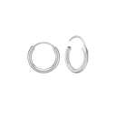 Sølv Creol 16 Mm Tråd 2 Mm Tråd M/Vippel
