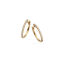 Dazzling clip-creoler 17mm 0,14 H-W/SI 14 kt.