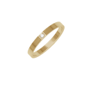 Alliancering i 14 karat guld med 1-7 x 0,02 ct. diamanter
