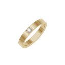 Alliancering i 14 karat guld med 1-7 x 0,07 ct. diamanter