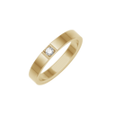 Alliancering i 14 karat guld med 1-7 x 0,11 ct. diamanter