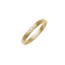 14 karat guld alliancering med 1-7 x 0,02 ct. diamanter