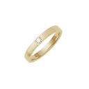 14 karat guld alliancering med 1-7 x 0,04 ct. diamanter