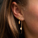 Petit Ile De L'Amour Double Chain Earring