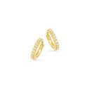 Clip-creoler cubic zir. 8 karat