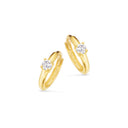 Clip-creoler cubic zir. 8 kt.