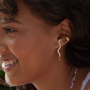 Midnight Sparkle Long Earring - Left