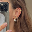 Midnight Sparkle Long Earring - Right