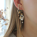 Midnight Sparkle Long Earring - Right
