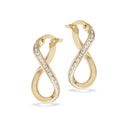 Creoler cubic zir. 8 kt.