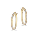 Clip-creol 18 mm cubic zir. 8 kt.
