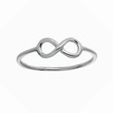 Rhodineret sølv ring ETERNITY52, uendelighedstegn - 125 215