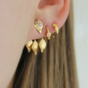 Petit Ile De L'Amour with Stones Earring - Light Pink Sorbet