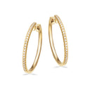 Dazzling clip-creoler 20 mm 0,19 H-W/SI 14 kt.
