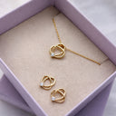 Øreringe cubic zir. 8 karat guld