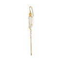 Long Baroque Pearl With Chain Earring White Sorbet