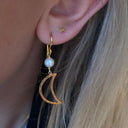 Bella Moon Earring With Pearl