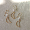 Bella Moon Earring With Pearl