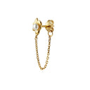 Shelly Pearl earring w/ chain