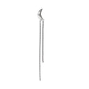 Bella Moon Earring with Long Chains Silver - Single