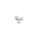 Three Pearl Berries Earring Silver - Single