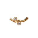 Flow Earring with Two Stones