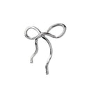 Flow Bow Earring Silver - Single