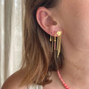 Shell Reflections Earring with Chains - Single