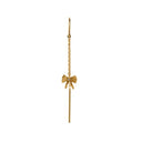 Petit Bow Double Chain Earring - Single