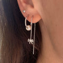 Tres Petit Bow Earring Silver - Single