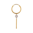VINTAGE DISCO BALL AND PIN EARRING - SINGLE