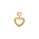 My Open Love Hearts Earring - Single
