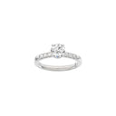 LUXURY Classic rund 14kt. hvidguldsring m. Lab. G. dia. 1,2ct TW/VS2