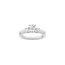 LUXURY Classic rund 14kt. hvidguldsring m. Lab. G. dia. 1,33ct TW/VS2