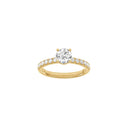 LUXURY Classic rund 14kt. guldsring m. Lab. G. dia. 1,4ct TW/VS2