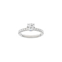 LUXURY Classic rund 14kt. hvidguldsring m. Lab. G. dia. 1,4ct TW/VS2