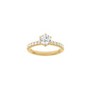LUXURY Modern rund 14kt. guldsring m. Lab. G. dia. 1,4ct TW/VS2