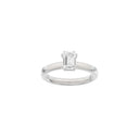 LUXURY Modern oval 14kt. guldsring m. Lab. G. dia. 1,0ct TW/VS2
