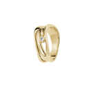 14Kt D.Ring Diam.1X0,03Ctwsi