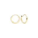 Aagaard - 14kt creol 13mm, tråd 1,8mm m/vridlås