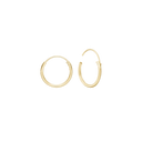 Aagaard - 14kt creol 12,5 mm tråd 1,2mm m/vippelås