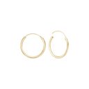 Aagaard - 14kt creol 17,5mm, tråd 1,2mm m/vippelås