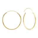 Aagaard - 14kt creol 30mm, tråd 1,4mm m/vippelås