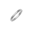 14 karat hvidguld alliancering med 1-7 x 0,02 ct. diamanter